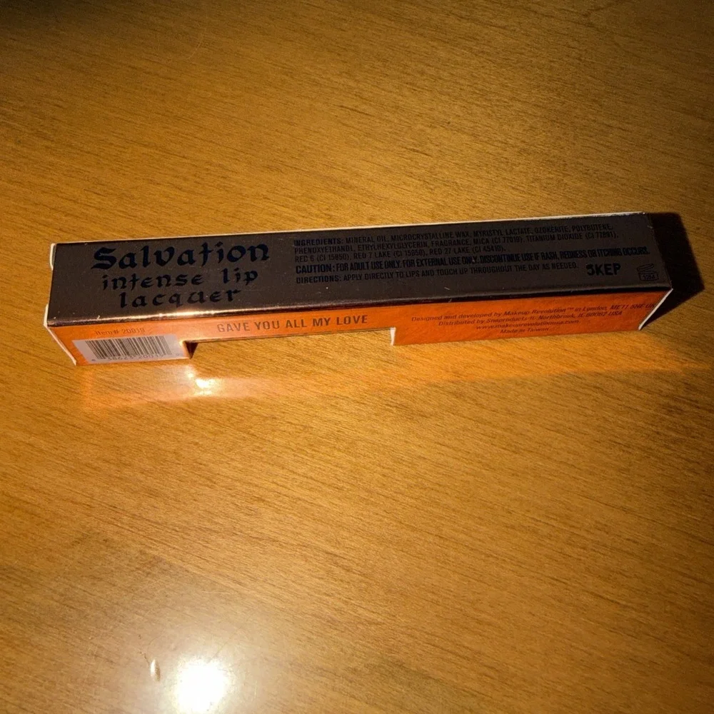 NEW Revolution Salvation Intense Lip Lacquer Gave You All My Love Pink